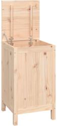 vidaXL tömör fenyőfa szennyestartó láda 44 x 44 x 76 cm 823574 (823574)
