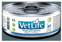 Vet Life Natural Diet Cat konzerv Hypollergenic Pork&potato 85g