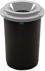 Plafor Műanyag szelektív hulladékgyűjtő, 50 l űrtartalommal, Eco béléssel - fekete, ezüst fedéllel - Egyéb (PL-650-05)
