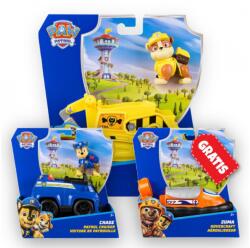 Starpak OFERTĂ: Patrula căţeluşilor vehicule de bază Rubble + Chase + Zuma Gratuit (AS_6071214_6071210_6071225) Figurina