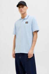 JACK & JONES Jack & Jones, Galléros pamutpóló logóval, Világoskék, M (12269238-CHAMBRAY-BLUE-M)