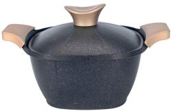 NEOKLIEN Oala Neoklein SCS22-Black, cu capac, 22 cm, 3.7 L, aluminiu turnat, invelis anti-aderent (Negru) (SCS22-Black)