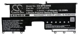 Cameron Sino li-polymer akku (7.5v/4740mAh, sony vgp-bps37 kompatibilis) fekete (CS-BPS38NB)