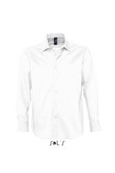 SOL'S Férfi ing SOL'S SO17000 Sol'S Brighton - Long Sleeve Stretch Men'S Shirt -4XL, White