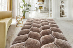  Shaggy szőnyeg California 3D 481 (Vizon Beige) 160x220cm Bézs