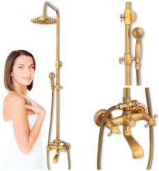  Retro Camilla S-1197v Felületre Szerelhető Zuhanyszett, Old Gold