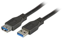 EFB-Elektronik USB-A Apa - USB-A Anya 3.0 Hosszabbító Kábel - 1 m, Fekete