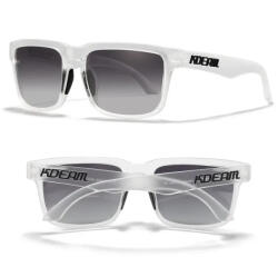KDEAM OPTICS polarizált napszemüveg UV400 női férfi uniszex matt átlátszó szürke lencse