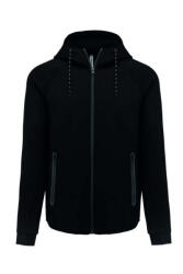 Proact Férfi kapucnis pulóver Proact PA358 Men'S Hooded Sweatshirt -XS, Black