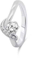 Brilio Silver Inel elegant din argint cu pietre de zircon RI048W 52 mm