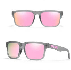 KDEAM OPTICS polarizált napszemüveg UV400 női uniszex szürke, rózsaszín lencse