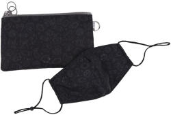 ZIPIT Penar dublu cu fermoar si masca material textil, ZIPIT Face-It Creature - negru (ZP-428592) Penar