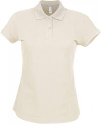 Kariban Női galléros póló Kariban KA242 Ladies' Short-Sleeved polo Shirt -S, Light Sand