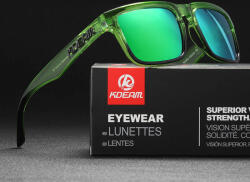 KDEAM OPTICS polarizált napszemüveg UV400 női férfi uniszex átlátszó zöld