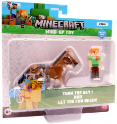 P. M. I. Kids World Minecraft S2 3d Wind-up Toy - Alex & Horse (mc1015b) Figurina