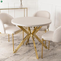  Stół LUGO 90-190 cm Kaszmir/Arany (ME.LUGO/KASZ/ZL/S)