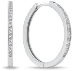 Brilio Silver Bájos ezüst karika fülbevalók PE048