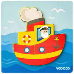 Woodyland Puzzle din lemn Woody - Vapor, 5 piese (91361) Puzzle