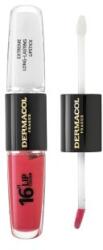 Dermacol 16H Lip Colour Extreme Long-Lasting Lipstick ruj si luciu de buze cu persistenta indelungata 2 in 1 No. 16 8 ml