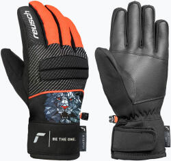 Reusch Детски скиорски ръкавици Reusch Warrior R-Tex XT Junior blck/silver/fluo red