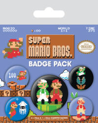 Pyramid Set insigne Pyramid Games: Super Mario Bros. - Retro (BP80442)
