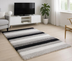  Shaggy szőnyeg California 3D 522 (Gray) 160x220cm Szürke