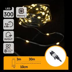 Aigostar - LED външна коледна гирлянда 300xLED/8 функции 33m IP44 топла бяла (AI1420)