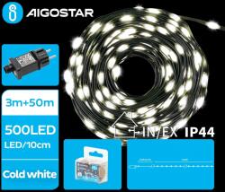 Aigostar - LED външен гирлянд 500xLED/8 функции 53m IP44 студено бяло (AI1423)