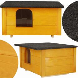 SPRINGOS Fa Kutyaház - Szigetelt - S méret (SPRI-DH001 YELLOW)