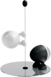 Alessi Комплект солница и пиперник LILLIPUT 14 см, черно/бяло, Alessi (ALASG02BW)