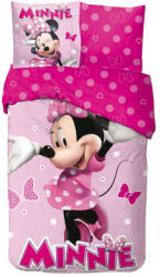 Disney Minnie Pink Polka Bow Ágyneműhuzat 140×200cm, 65x65 cm