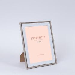 Estetic Képkeret 18x23cm szürke-fehér műanyag