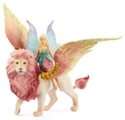 Schleich Zana Schleich Elfia pe un leu înaripat (OLP102670714) Figurina