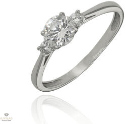 Újvilág Kollekció Fehér arany gyűrű 52-es méret - P2196F-52