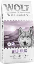 Wolf of Wilderness Wolf of Wilderness Adult "Wild Hills" kacsa - gabonamentes - 2 x 12 kg új recept