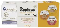 Applaws Chicken Selection macskáknak, csirke válogatott húslevesben 8 x 60 g