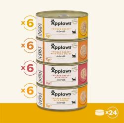 Applaws Chicken Selection csirkeválaszték saját levében 24 x 70 g
