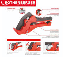 Rothenberger Tömlővágó szerszám ROCUT TC-42 - 0-42 mm Profi - Rothenberger (1000003011)