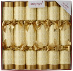 Robin Reed Коледни крекери в комплект от 6 бр. Gold Damask - Robin Reed (82405)