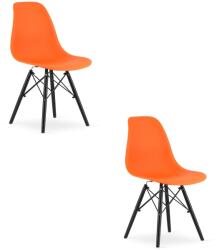 Bravolo OSAKA Szék Narancssárga / Lábak Fekete x 2