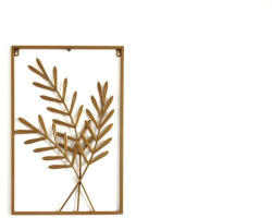 EXOD fali fém dekor, olajfa ágak - 60x40cm - ML06