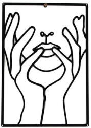 EXOD fali fém dekor, női arc részlet - MRWA-1