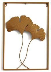 EXOD fali fém dekor, páfrányfenyő levelek - 60x40cm - ML10