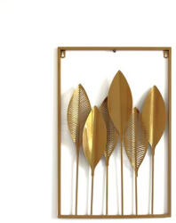 EXOD fali fém dekor, lándzsa levelek - 60x40cm - ML05