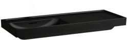 Laufen MEDA Mosdó 120 x 46 cm, jobb polcos, csaplyuk nélkül, Matt Fekete H8171107161091 (H8171107161091)
