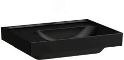 Laufen MEDA Mosdó 60 x 46 cm, bal polcos, túlfolyónyílás nélkül, csaplyuk nélkül, Matt Fekete H8171127161121 (H8171127161121)