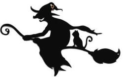 EXOD fali fém dekoráció, boszorka - MRWA-39