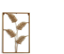 EXOD fali fém dekor, páfrány levelek - 60x40cm - ML11