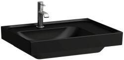 Laufen MEDA Mosdó 60 x 46 cm, jobb polcos, túlfolyónyílás nélkül, egy csaplyukkal, Matt Fekete H8171117161111 (H8171117161111)