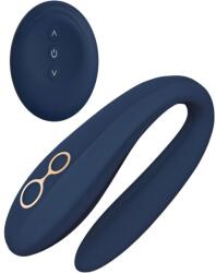 DreamToys Goddess Ares - hajlítható párvibrátor (kék) - vagyaim